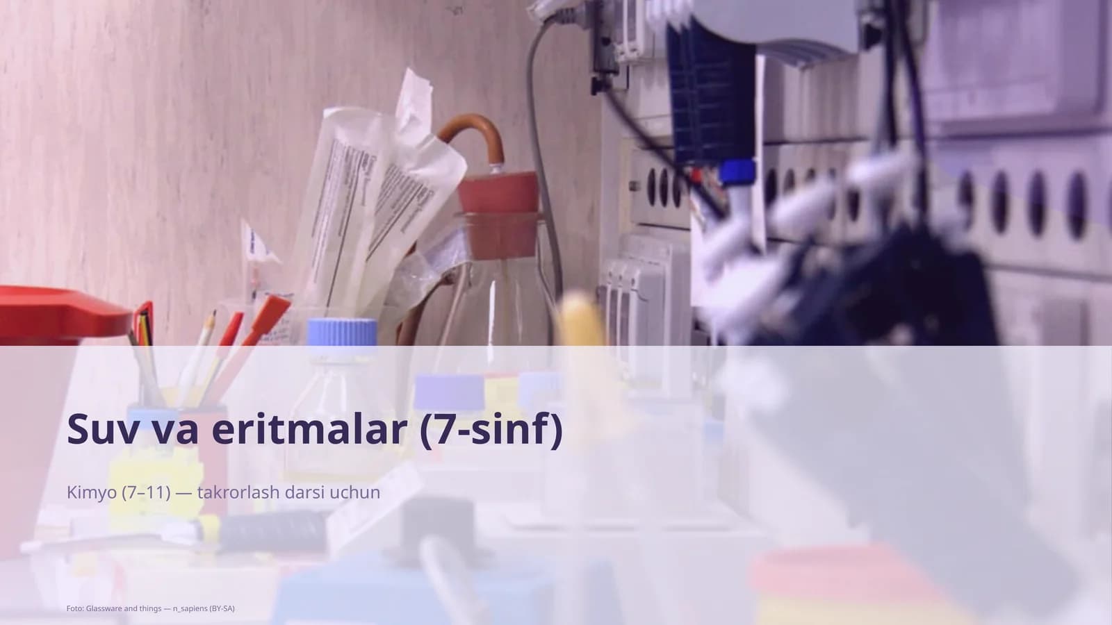 Suv va eritmalar (7-sinf)