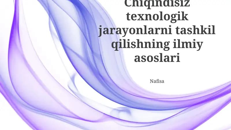 Materiallar Balansi va Energiya Samaradorligi