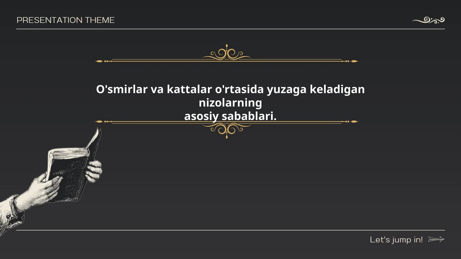 O'smirlar va kattalar o'rtasida yuzaga keladigan nizolarning asosiy sabablari