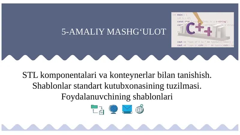 STL standart shablonlar kutubxona