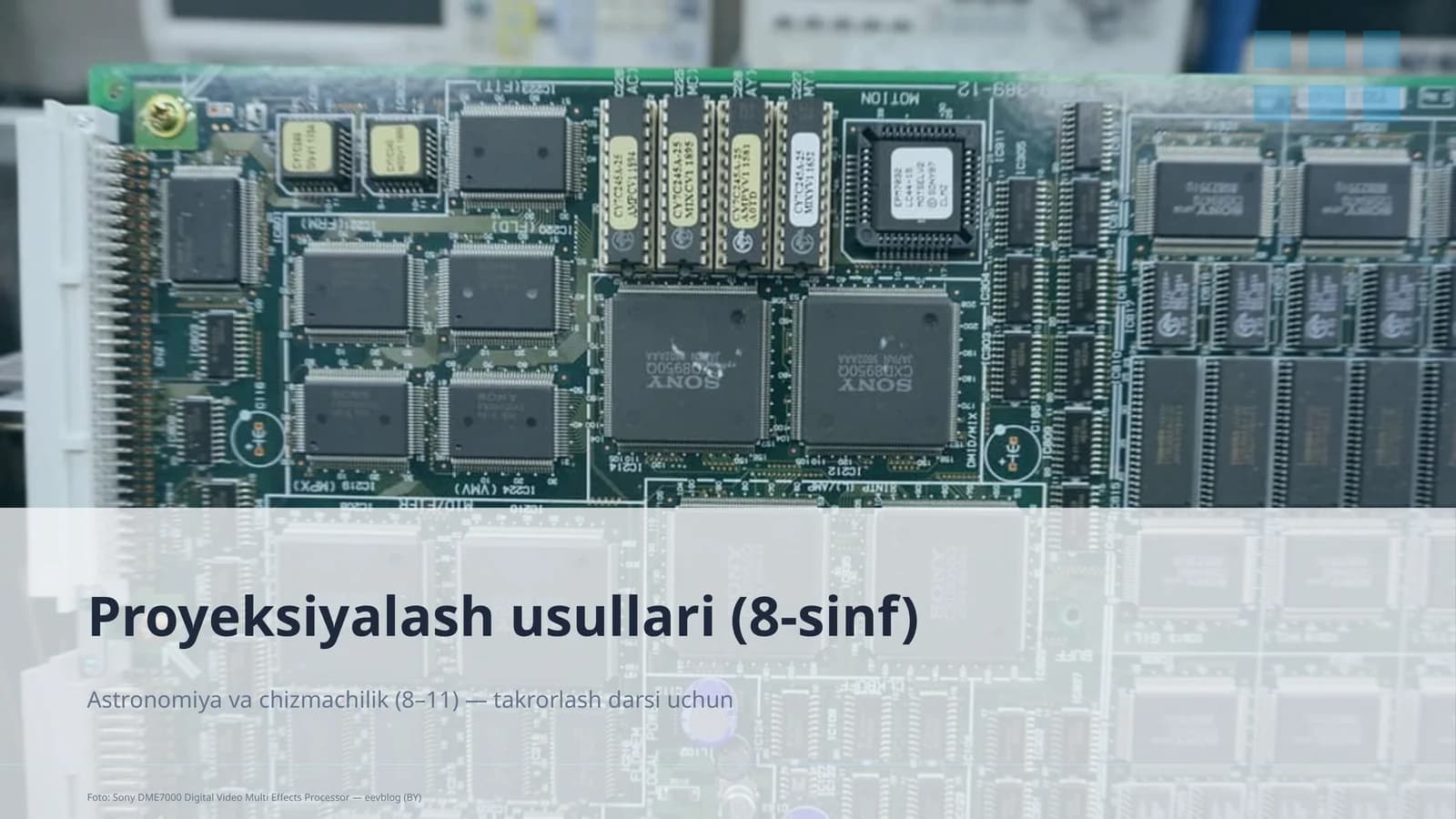 Proyeksiyalash usullari (8-sinf)