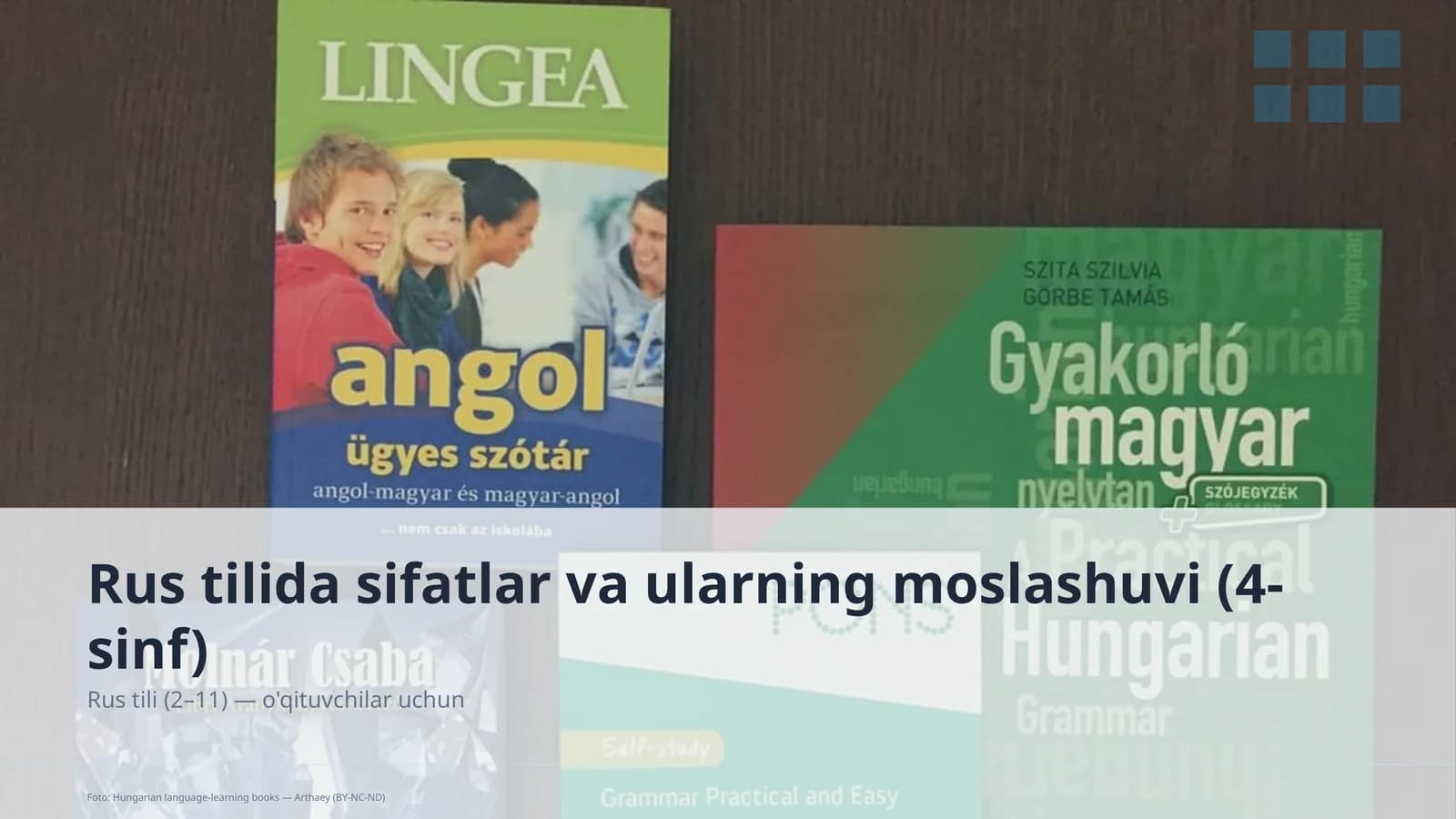 Rus tilida sifatlar va ularning moslashuvi (4-sinf)