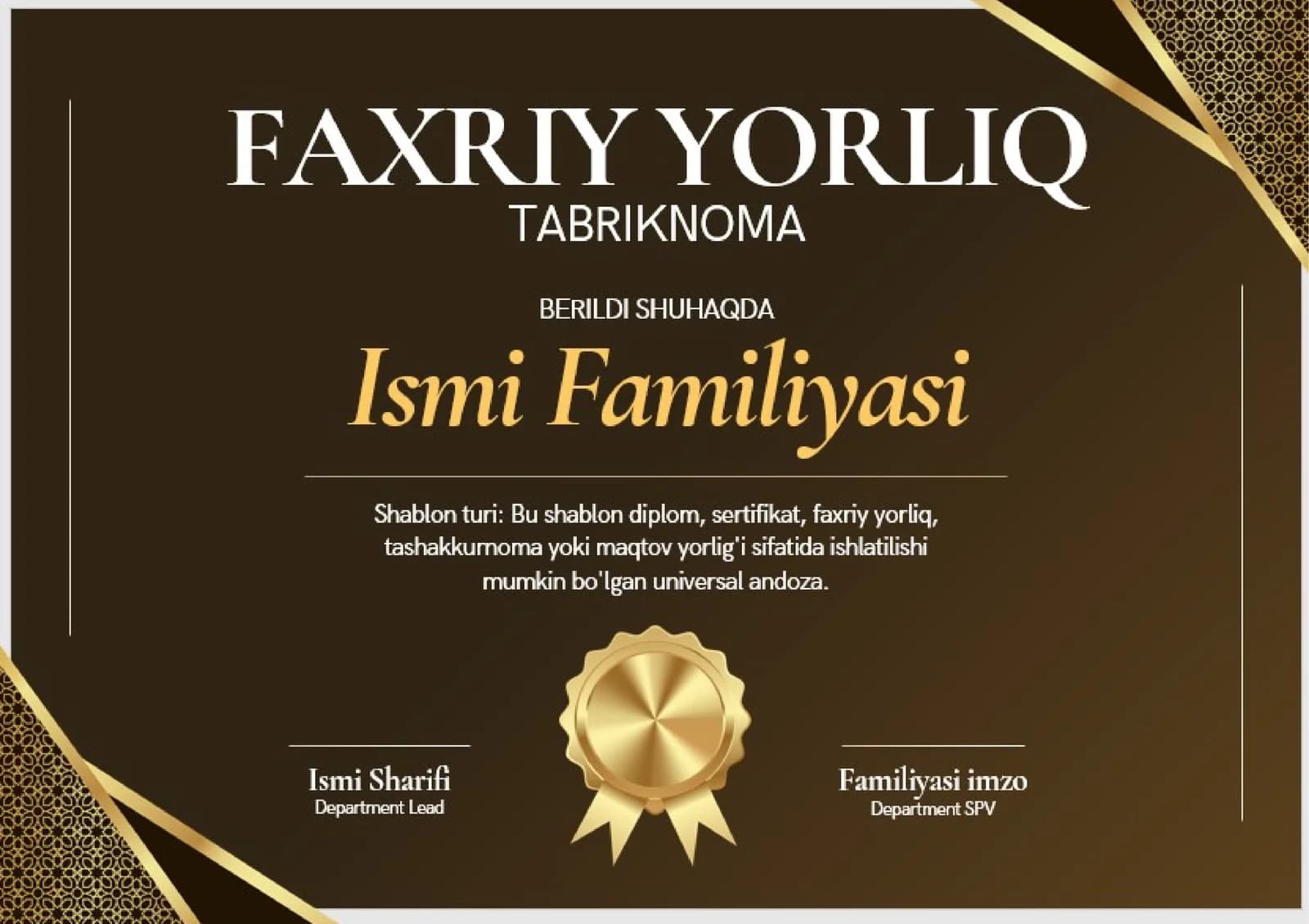 FAXRIY YORLIQ
