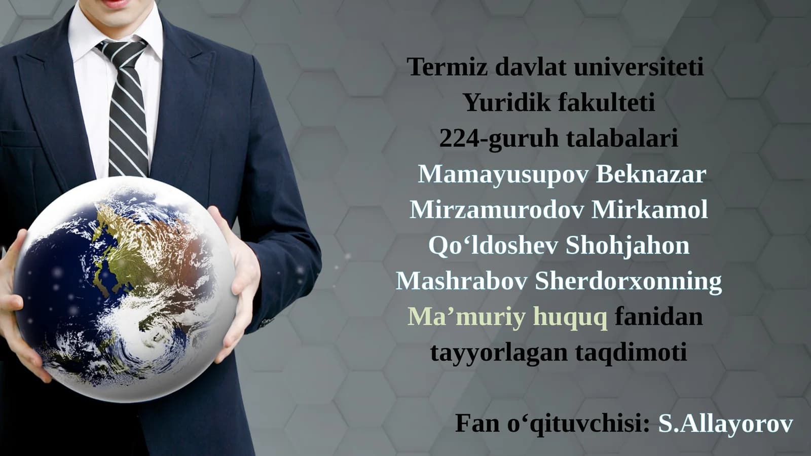 Davlat xizmatlari ko'rsatish jarayonida "yagona darcha" tizimini  takomilllashtirish va huquqiy asoslarini takomillashtirish.