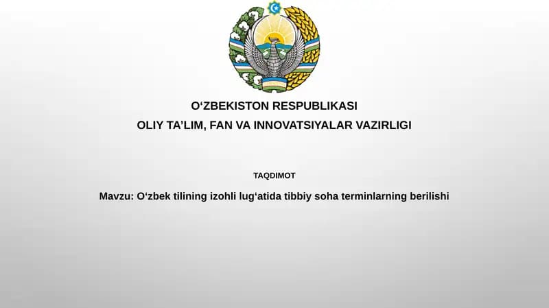 O'zbektilining izohli lug'ati