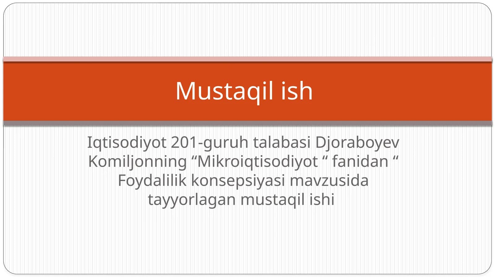 Foydalilik konsepsiyasi