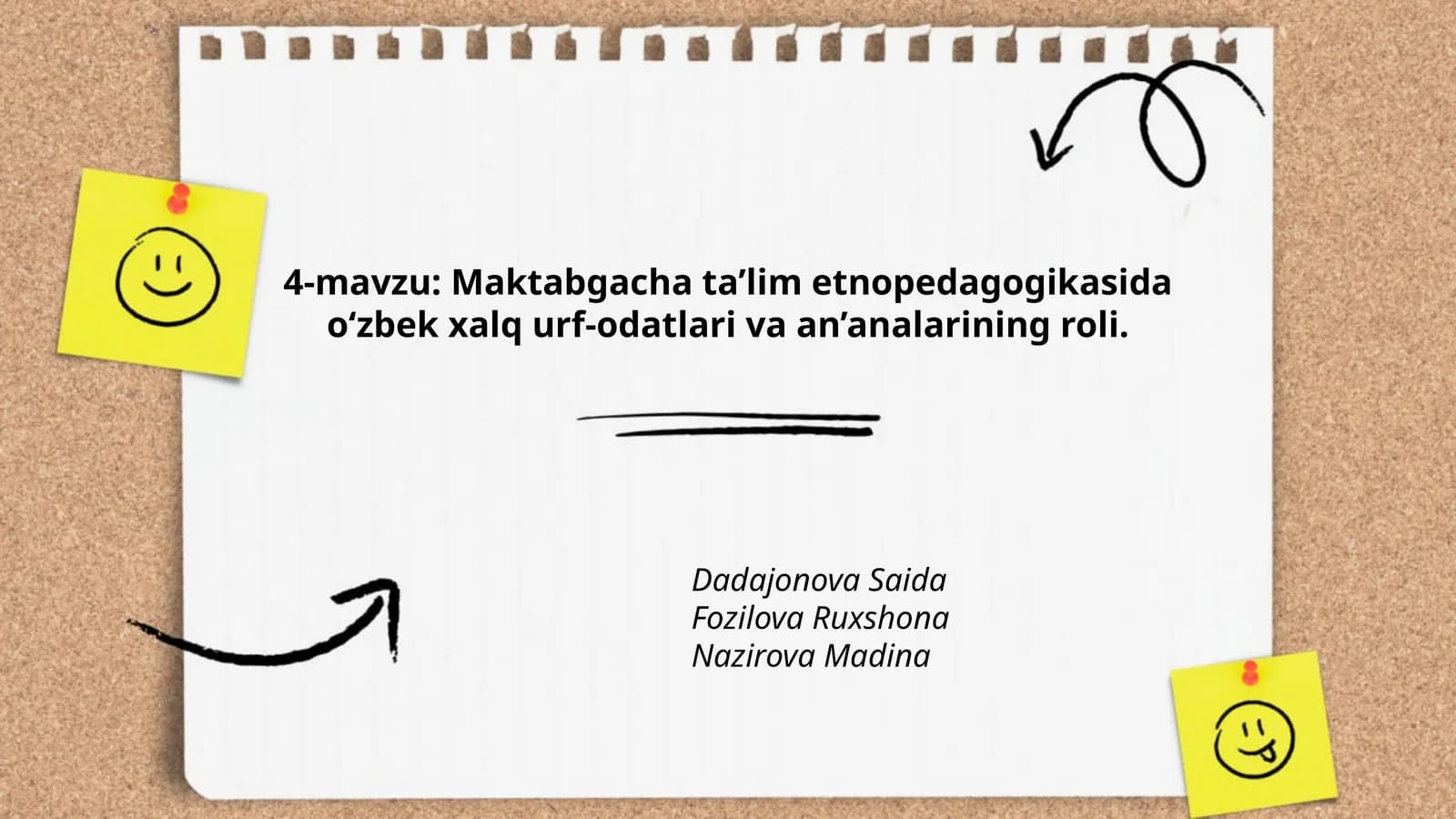 Maktabgacha ta’lim etnopedagogikasida o‘zbek xalq urf-odatlari va an’analarining roli