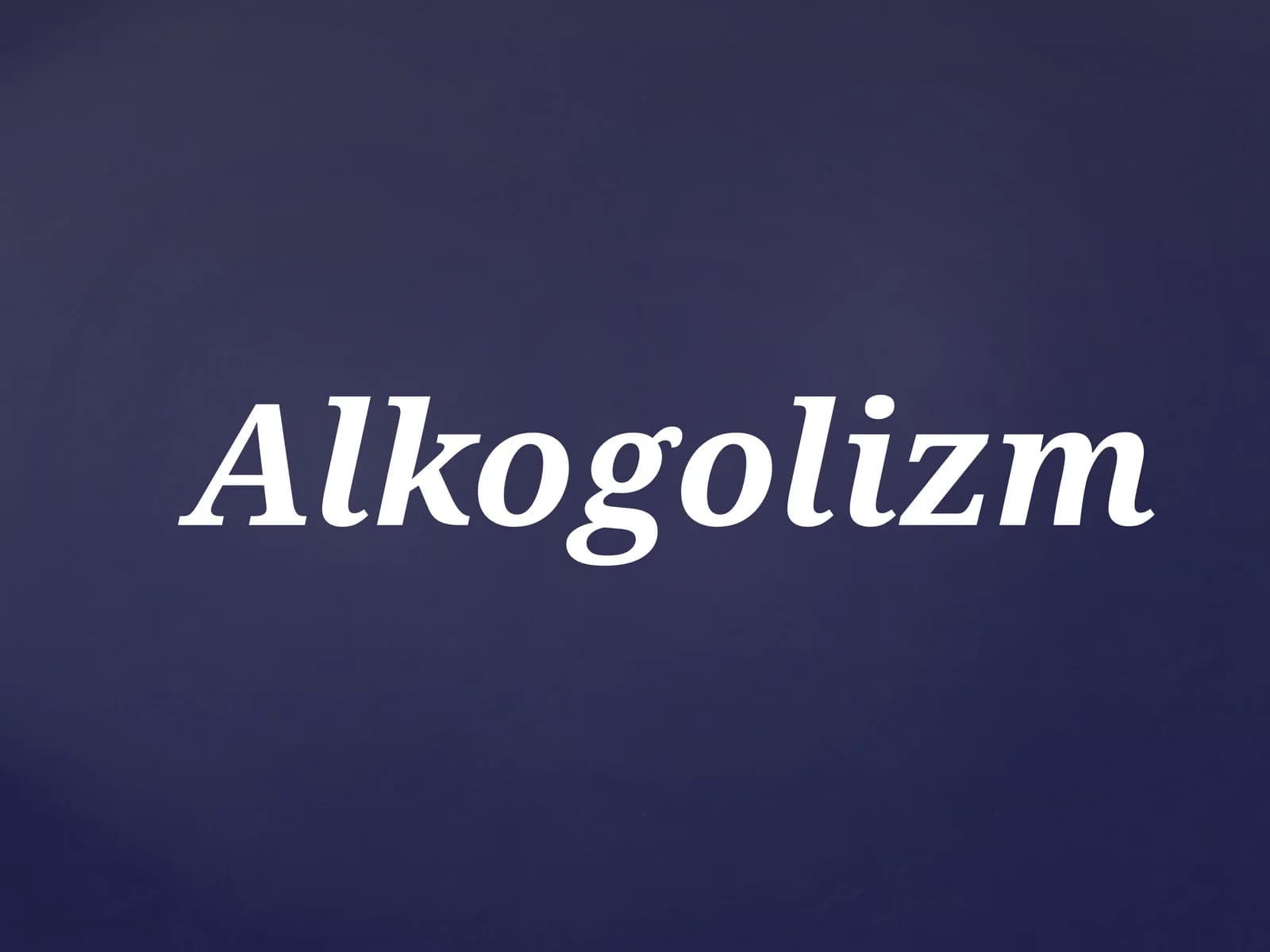 Alkogolizm