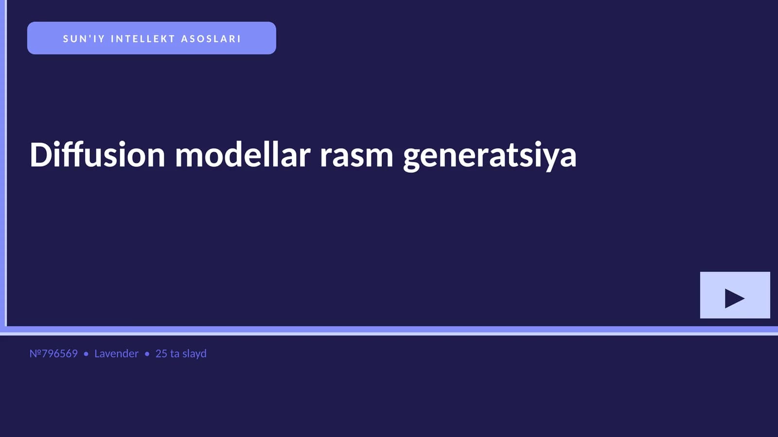 SUN'IY INTELLEKT ASOSLARI