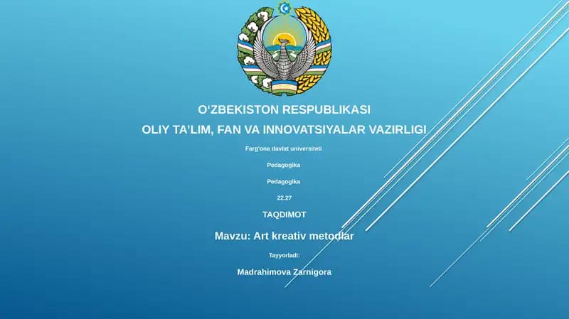 Art kreativ metodlar
