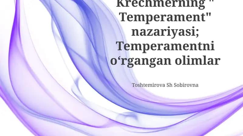Temperament