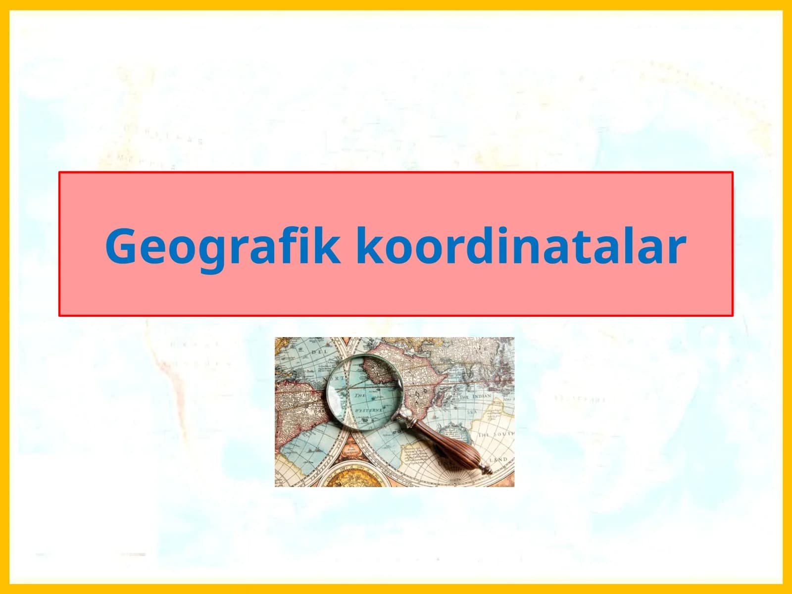 Geografik koordinatalar