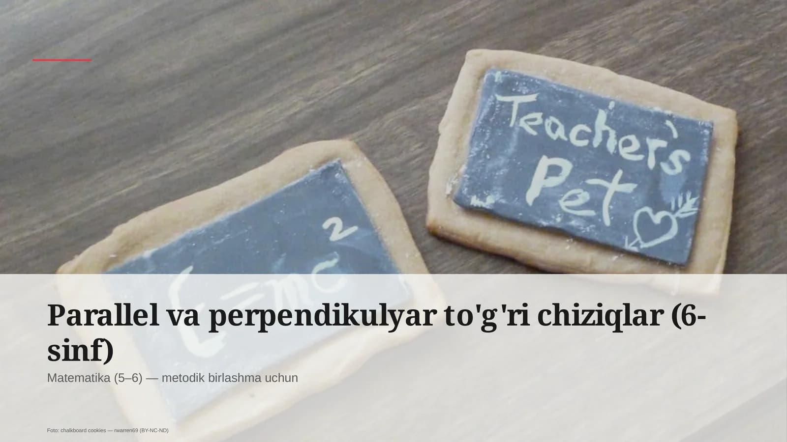 Parallel va perpendikulyar to'g'ri chiziqlar (6-sinf)