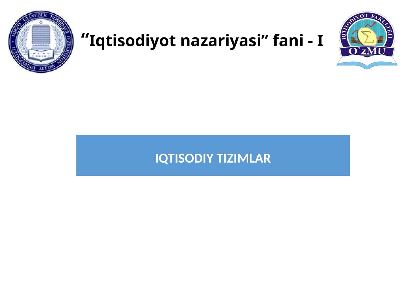 Iqtisodiyot nazariyasi
