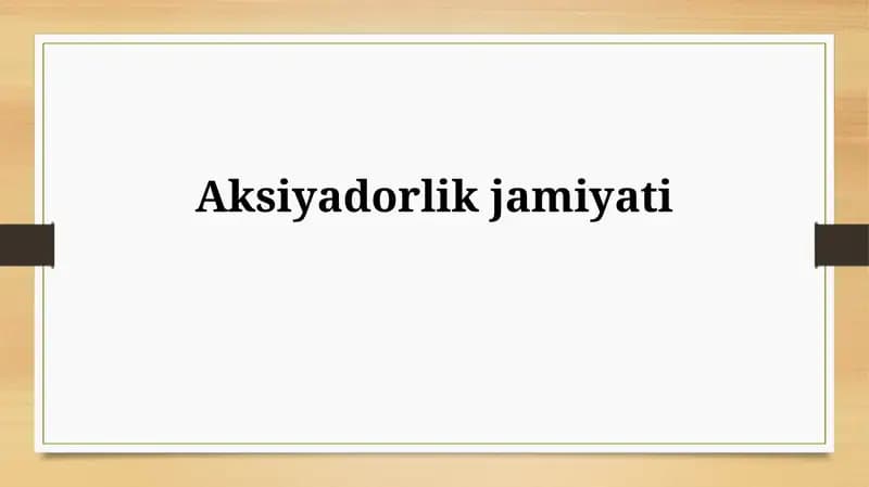Aktsiyadorlikjamiyati