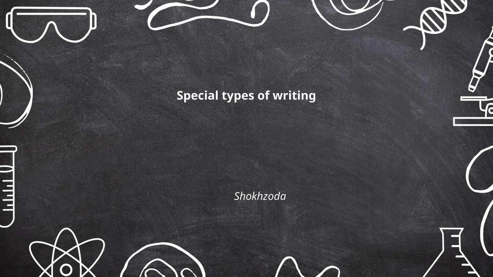 Special types of writing