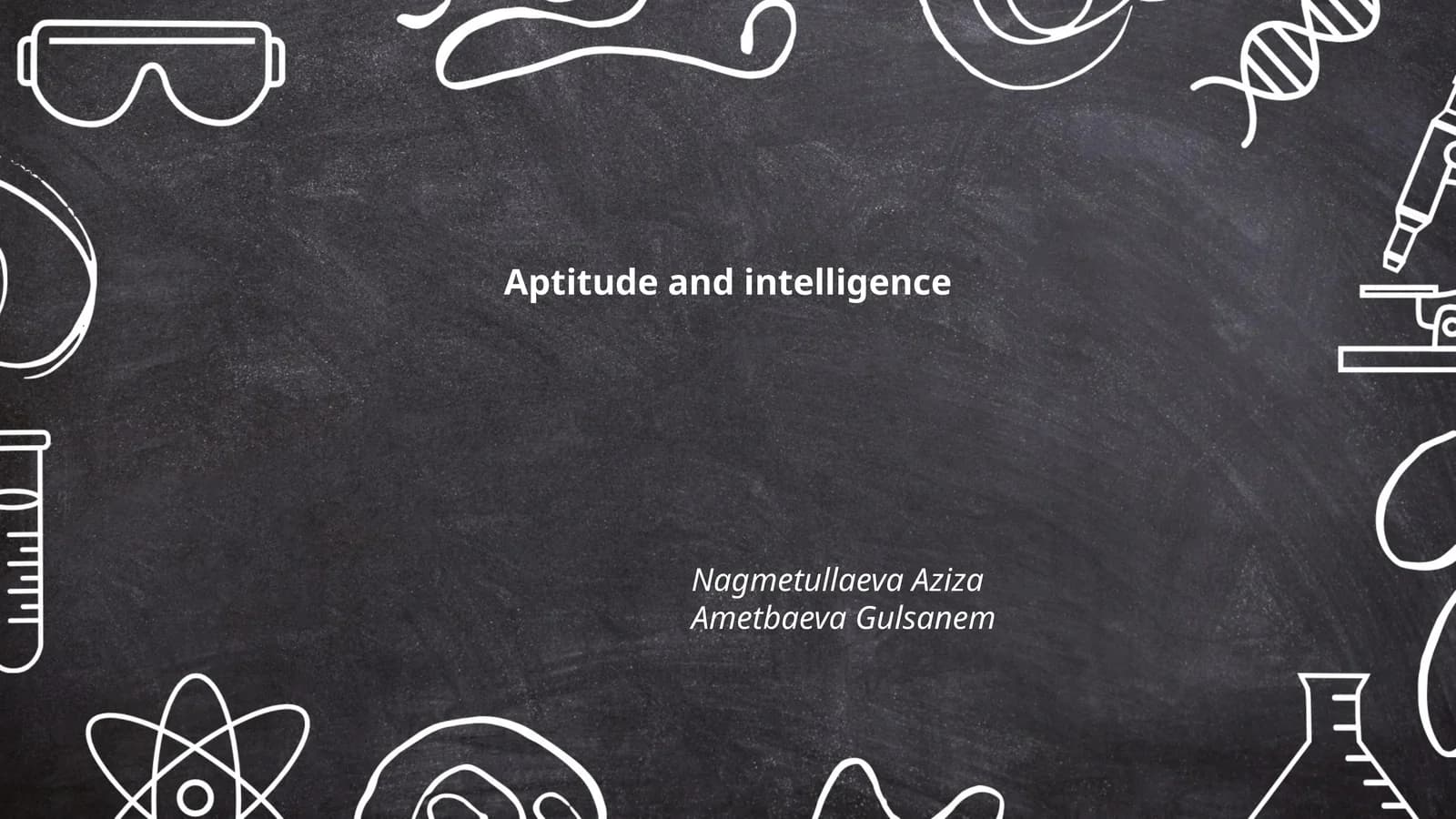 Aptitude and intelligence