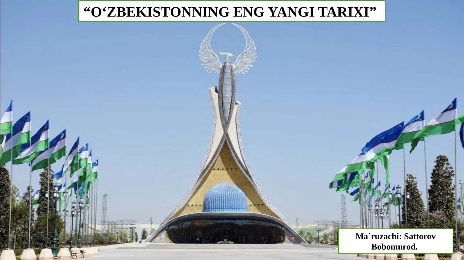 O‘zbekistonning eng yangi tarixi