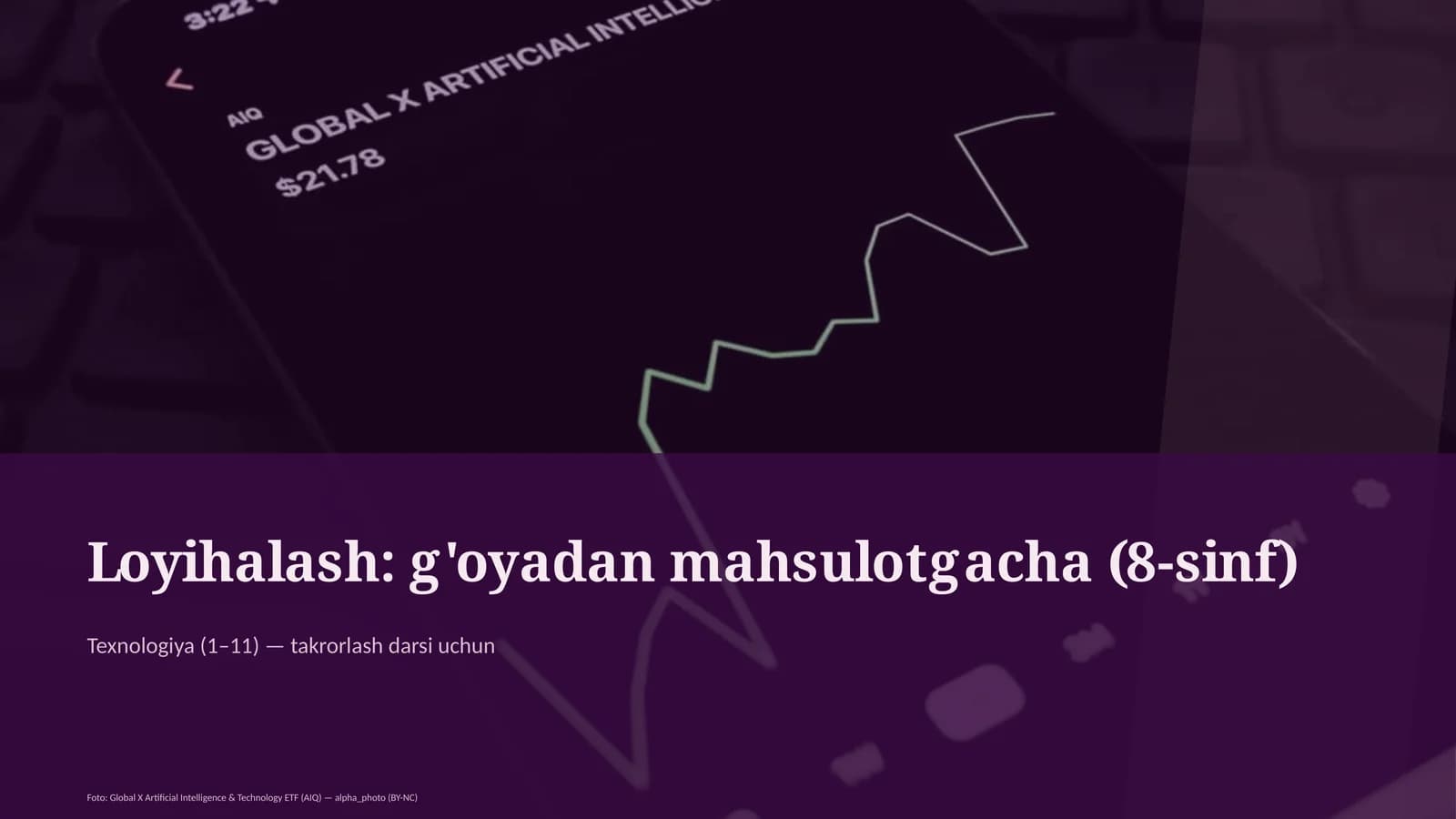 Loyihalash: g'oyadan mahsulotgacha (8-sinf)