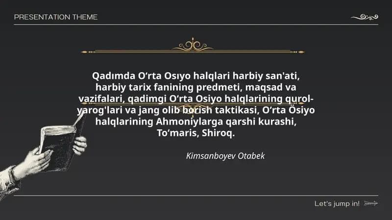 Harbiy San'at, Harbiy Tarix