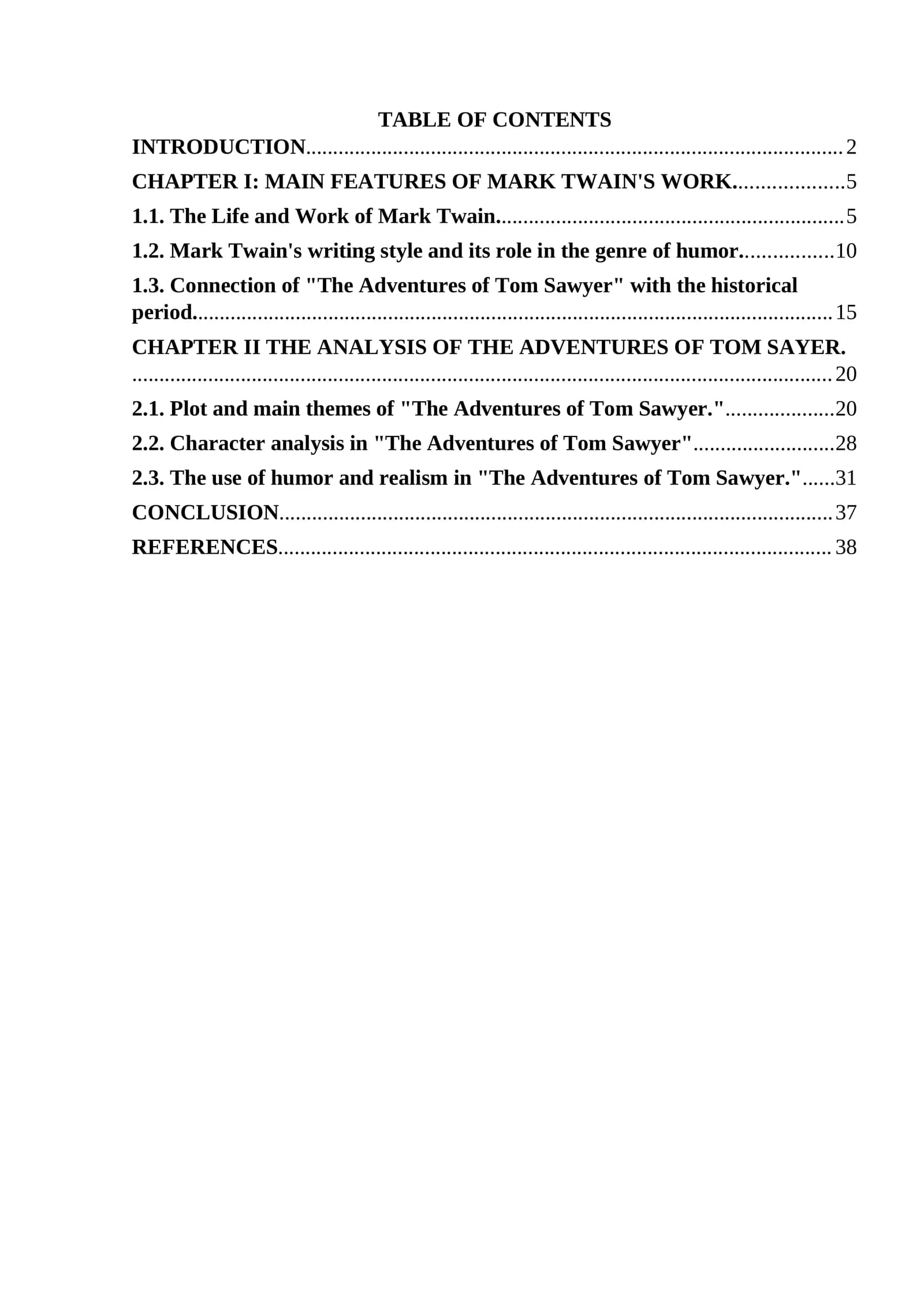 Mark Twain - a founder of a humorous story genre in American literature. Tom Sawyer analysis