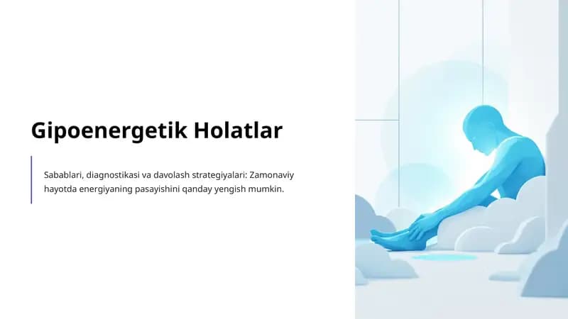 Gipoenergetik Holatlar