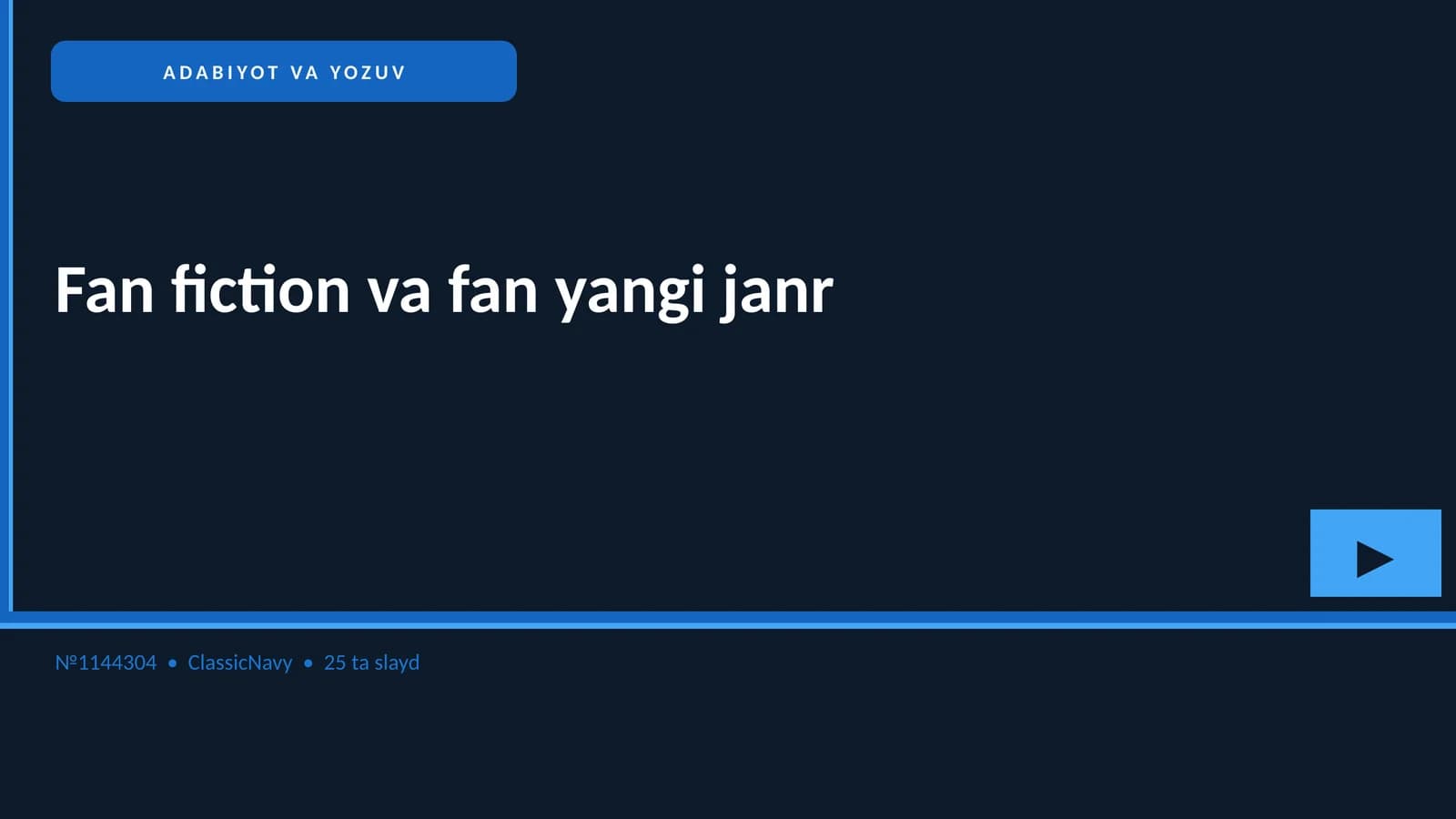 ADABIYOT VA YOZUV