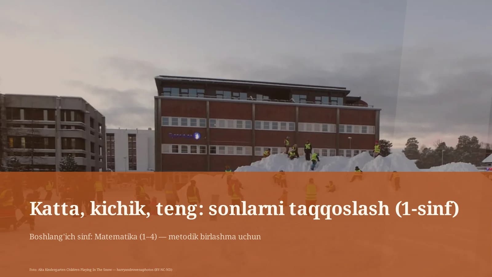 Katta, kichik, teng: sonlarni taqqoslash (1-sinf)
