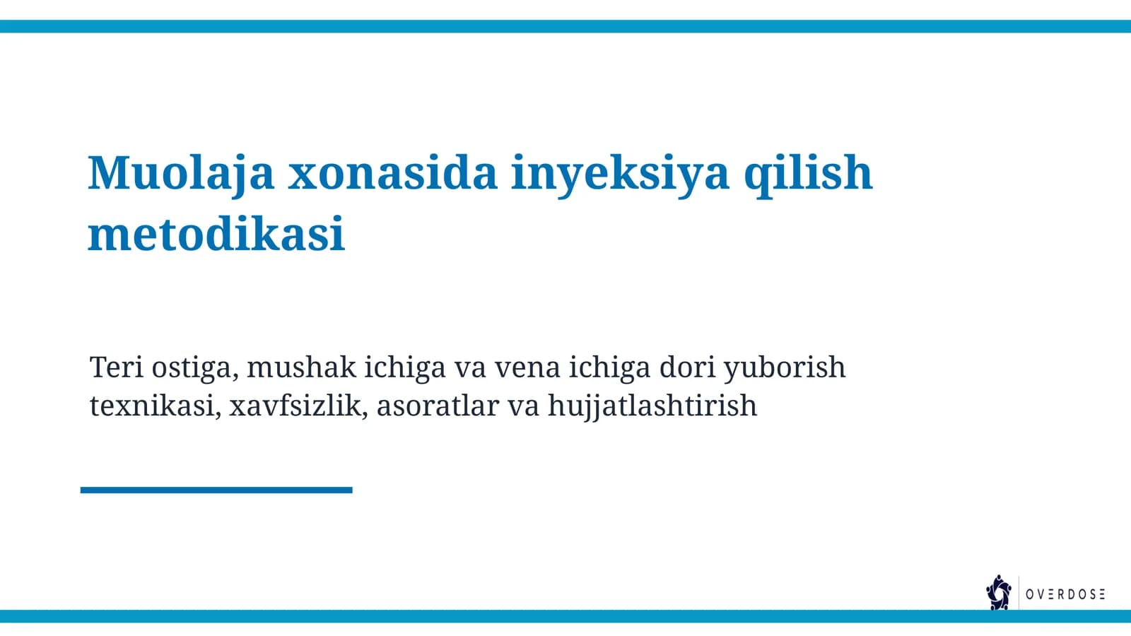 Tibbiyot Kasbiga Kirish