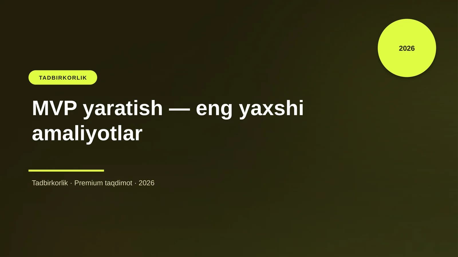 MVP yaratish — eng yaxshi amaliyotlar