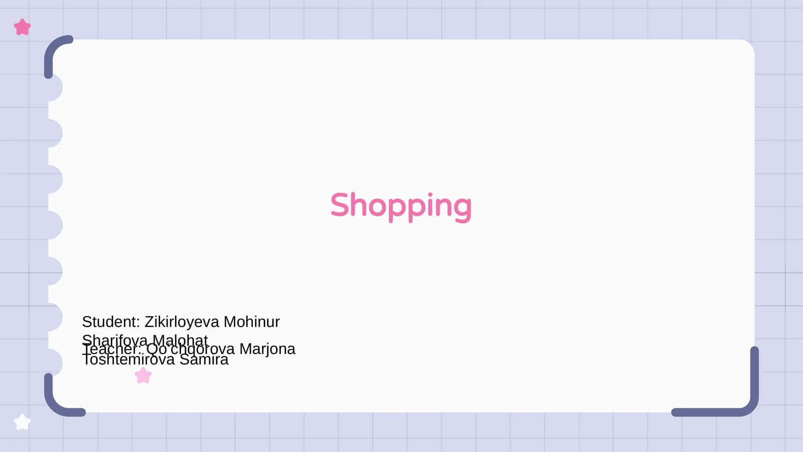 Shopping