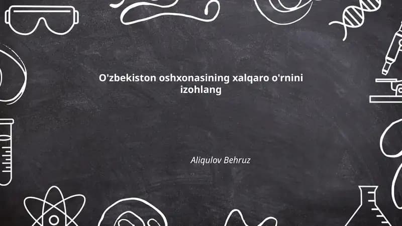 O'zbek taomlarining xalqaro madaniy diplomatiyadagi roli