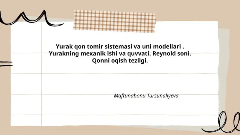 Yurak-qon tomir tizimi