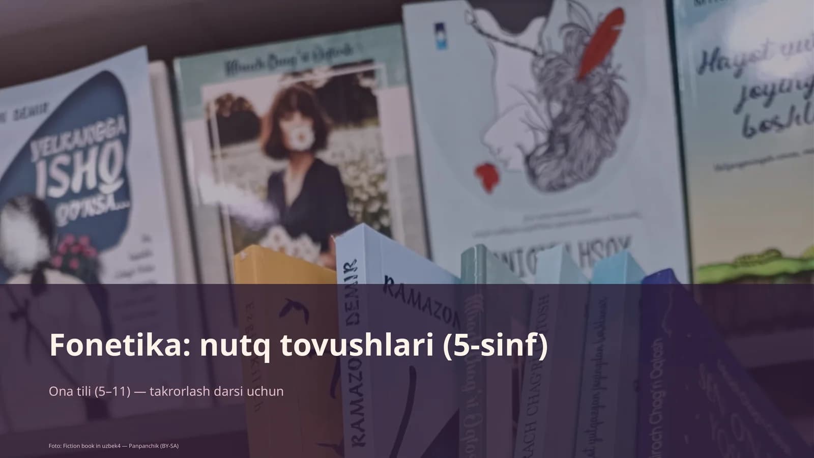 Fonetika: nutq tovushlari (5-sinf)