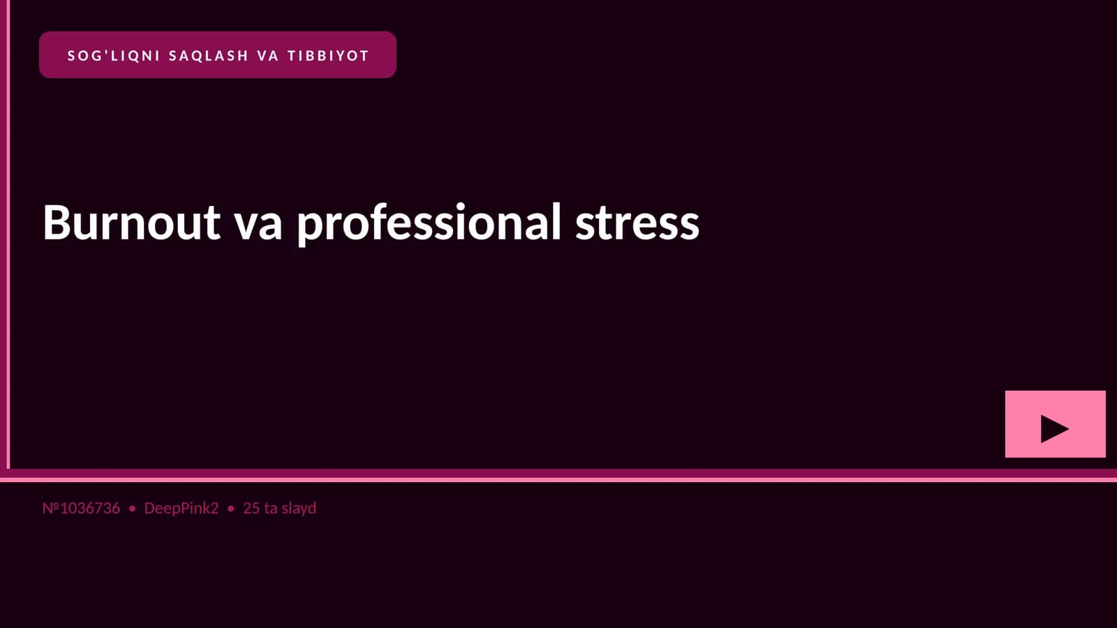 Burnout va professional stress