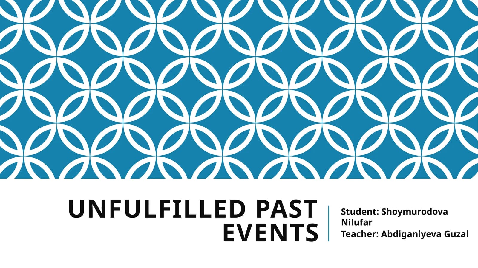 Unfulfilled past events