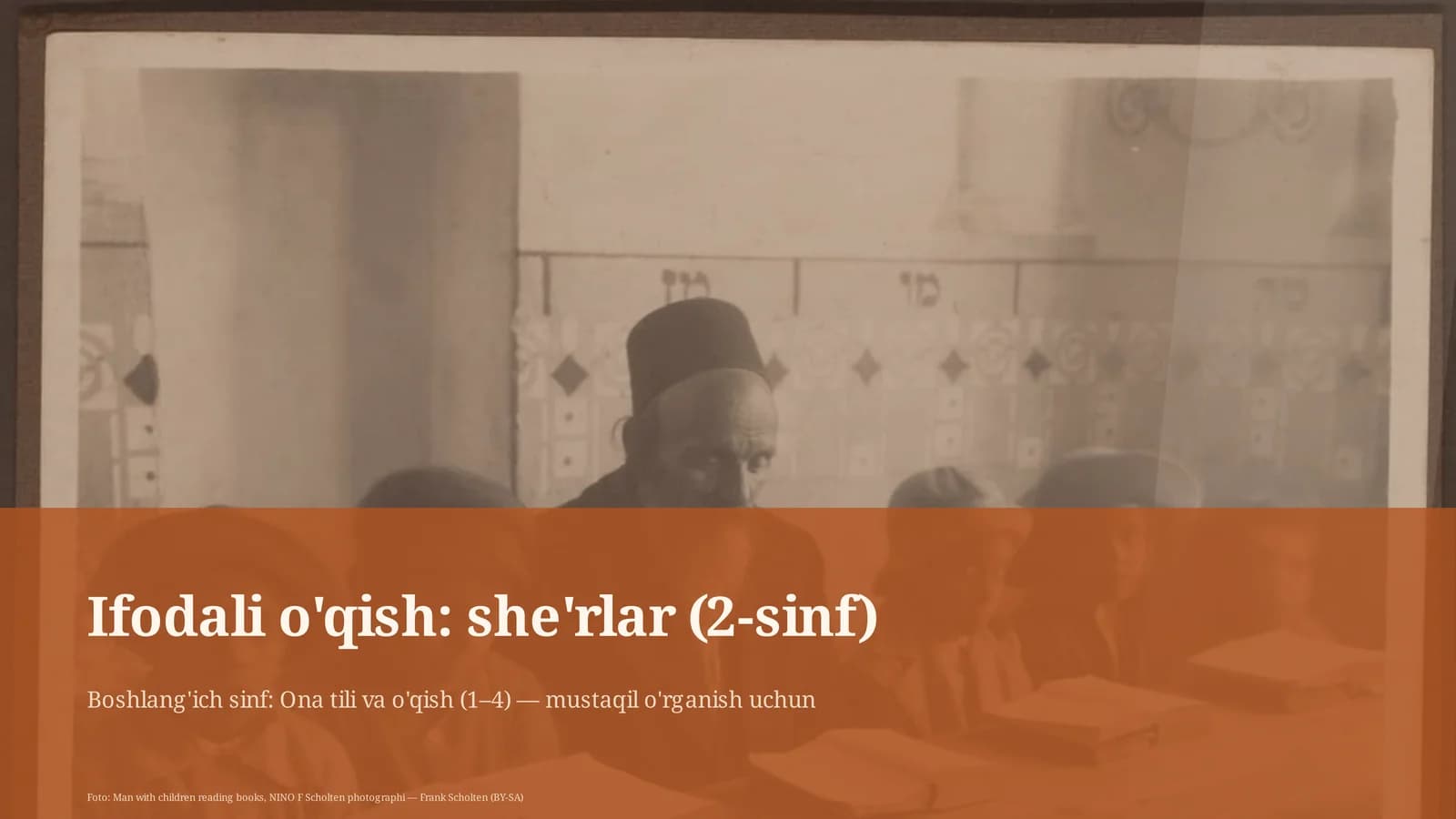 Ifodali o'qish: she'rlar (2-sinf)