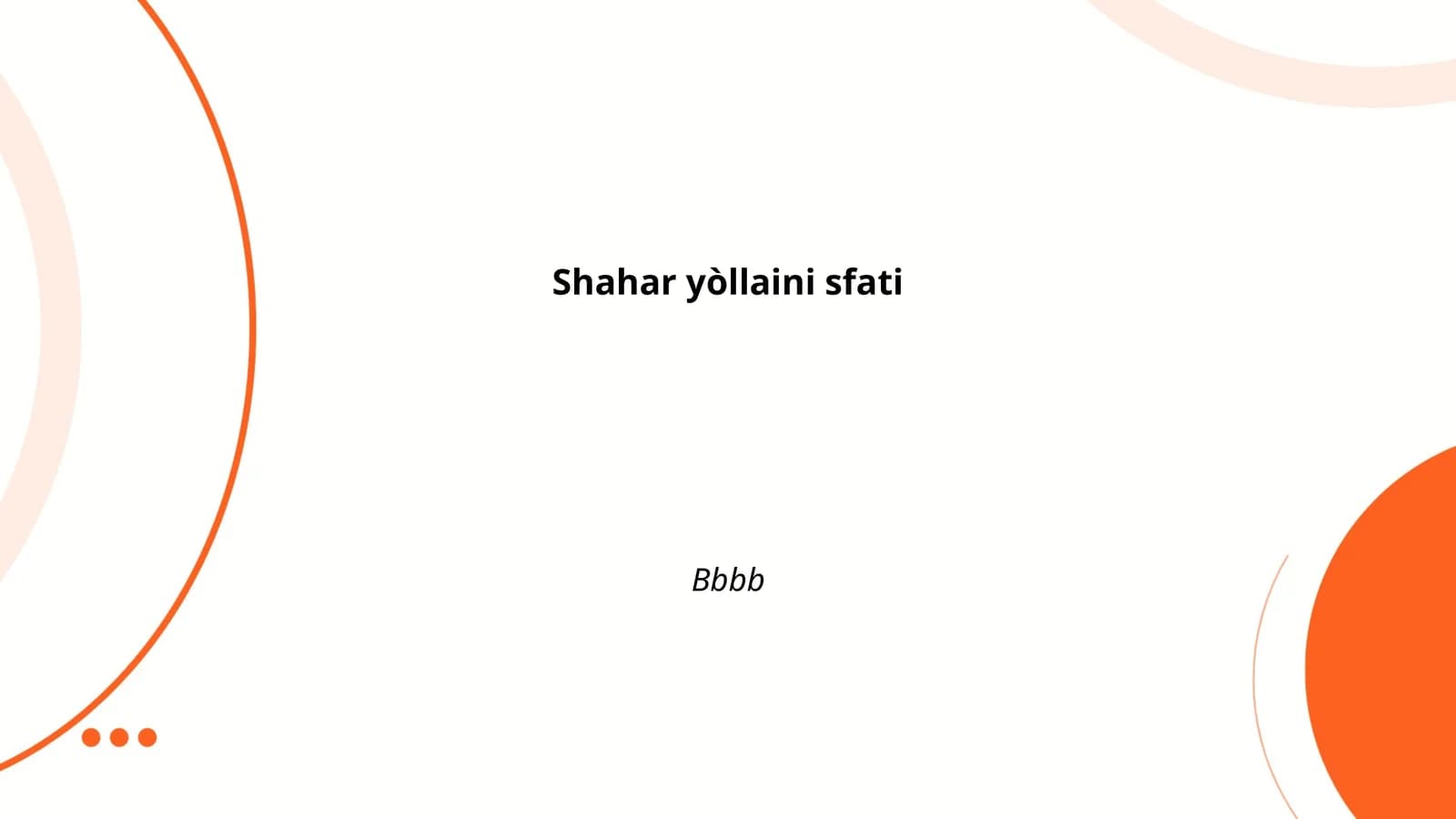 Shahar yòllaini sfati