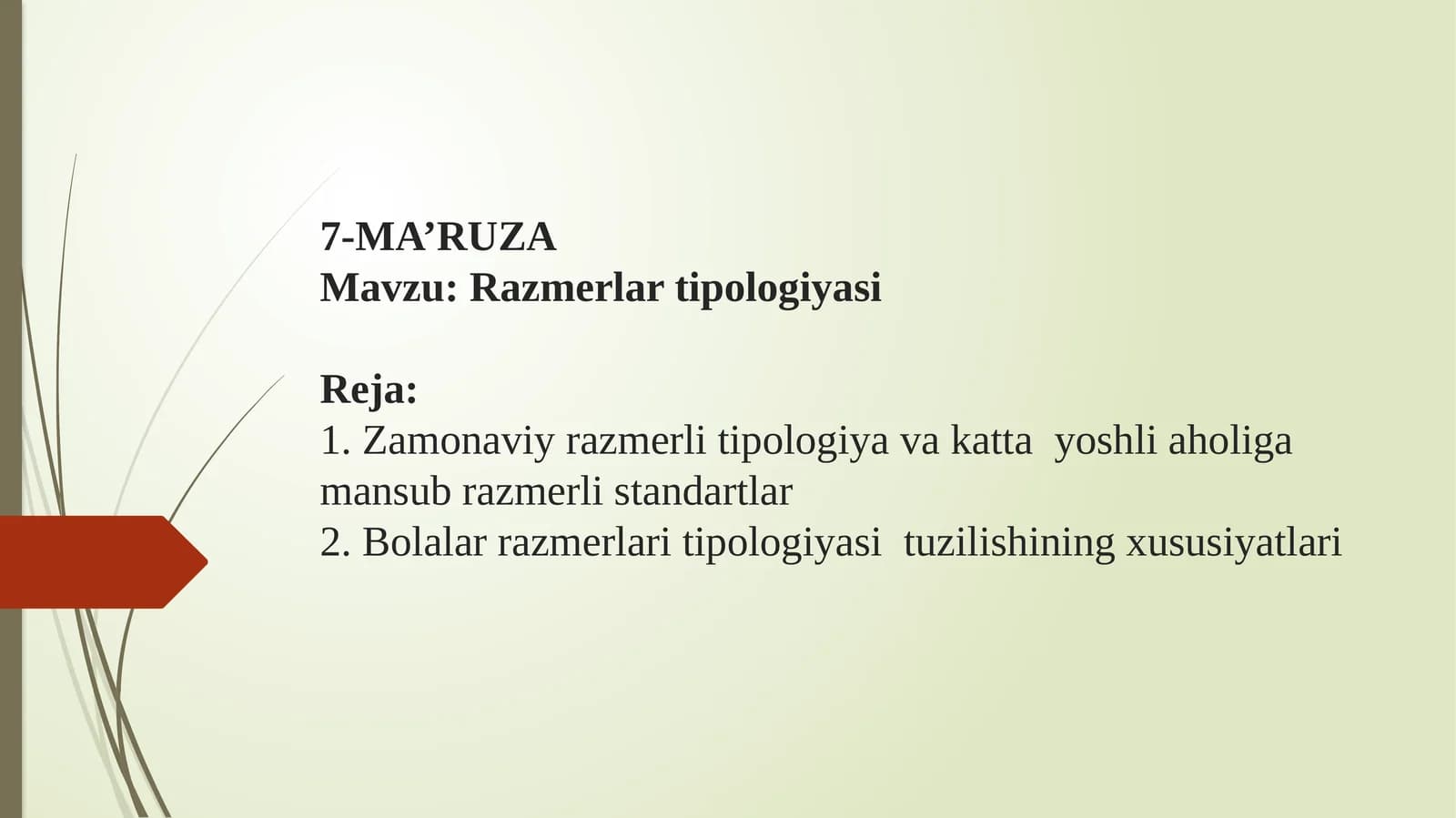 Razmerlar tipologiyasi