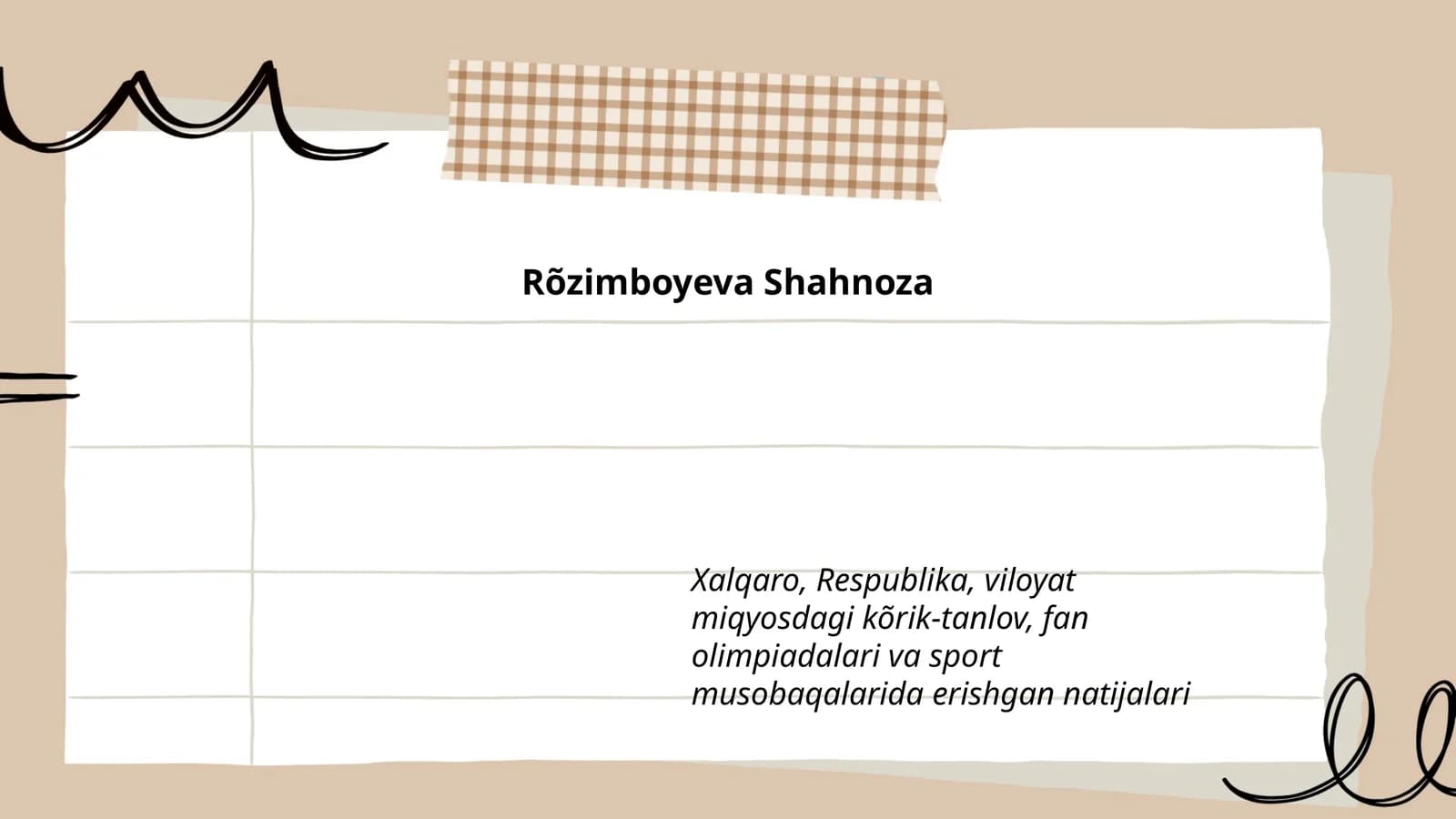 Rõzimboyeva Shahnoza