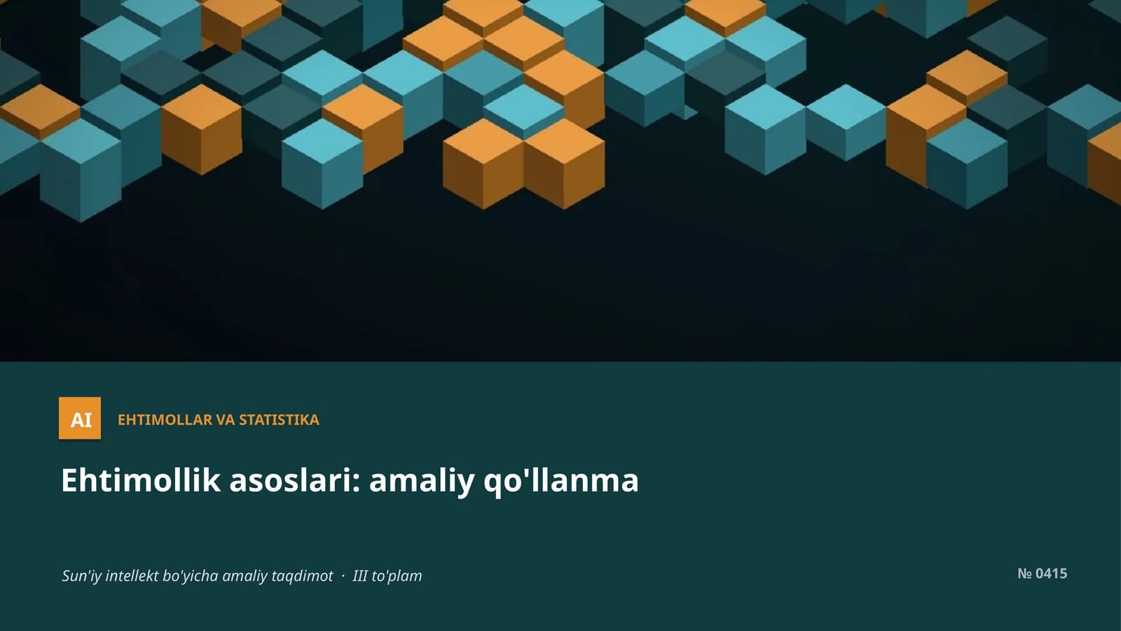 Ehtimollar va statistika