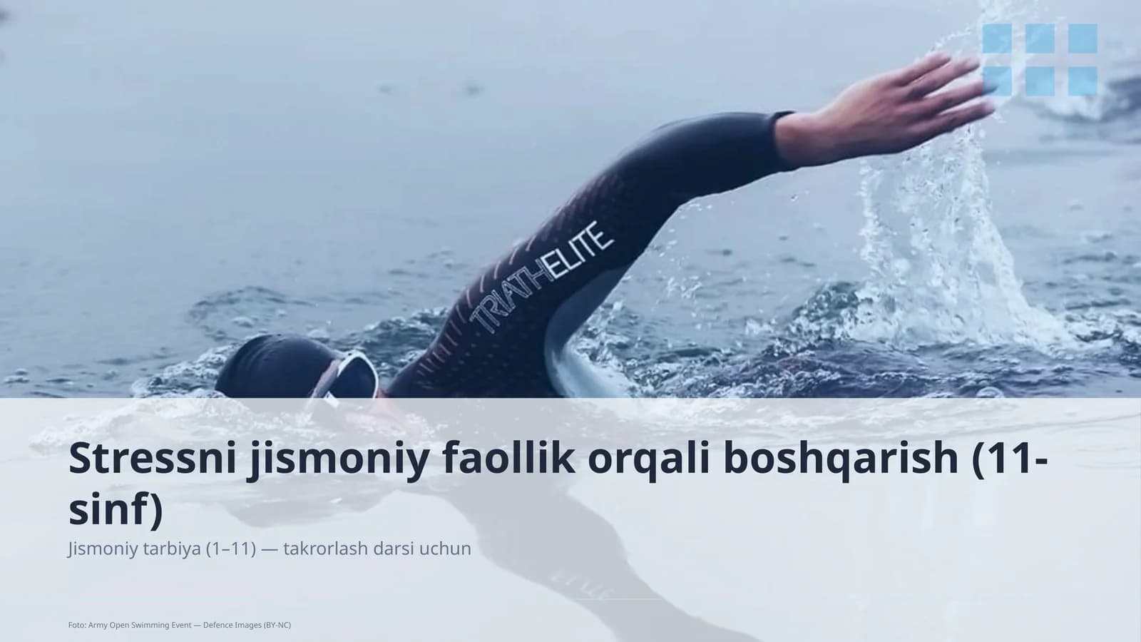 Stressni jismoniy faollik orqali boshqarish (11-sinf)