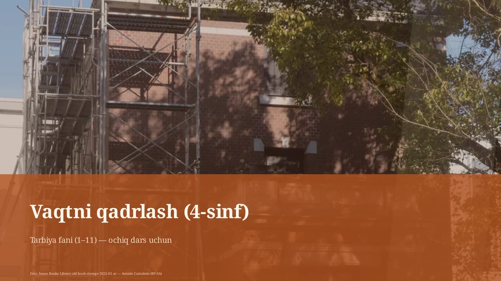 Vaqtni qadrlash (4-sinf)