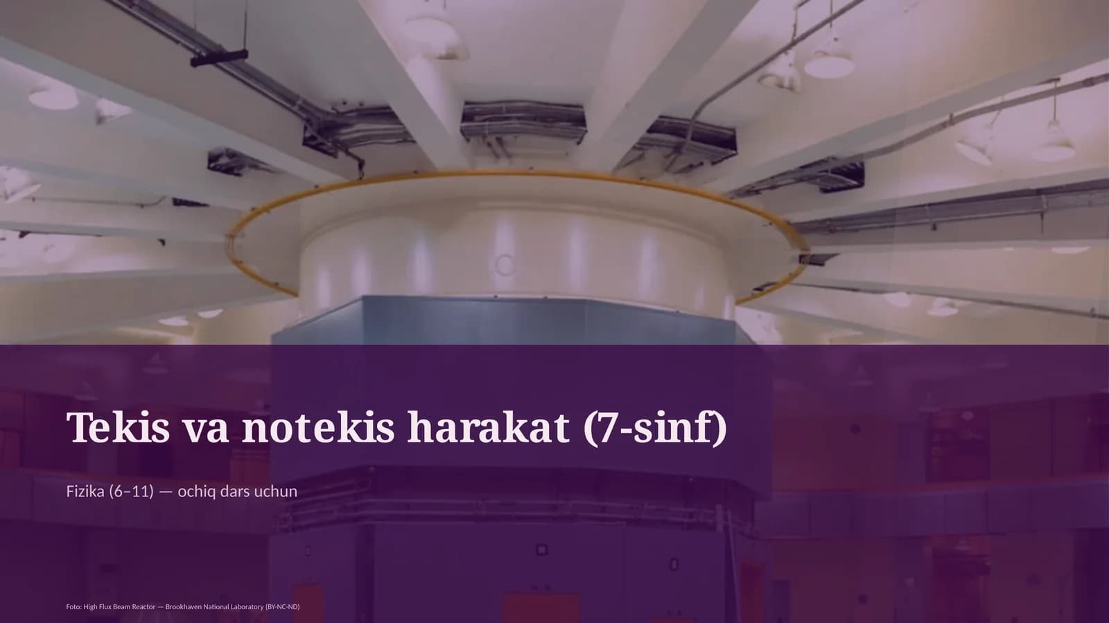 Tekis va notekis harakat (7-sinf)
