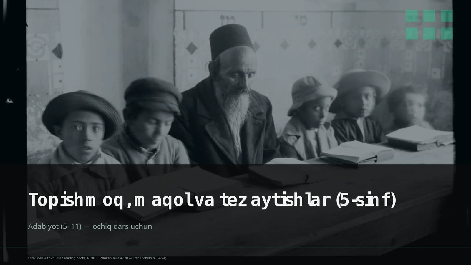 Topishmoq, maqol va tez aytishlar (5-sinf)