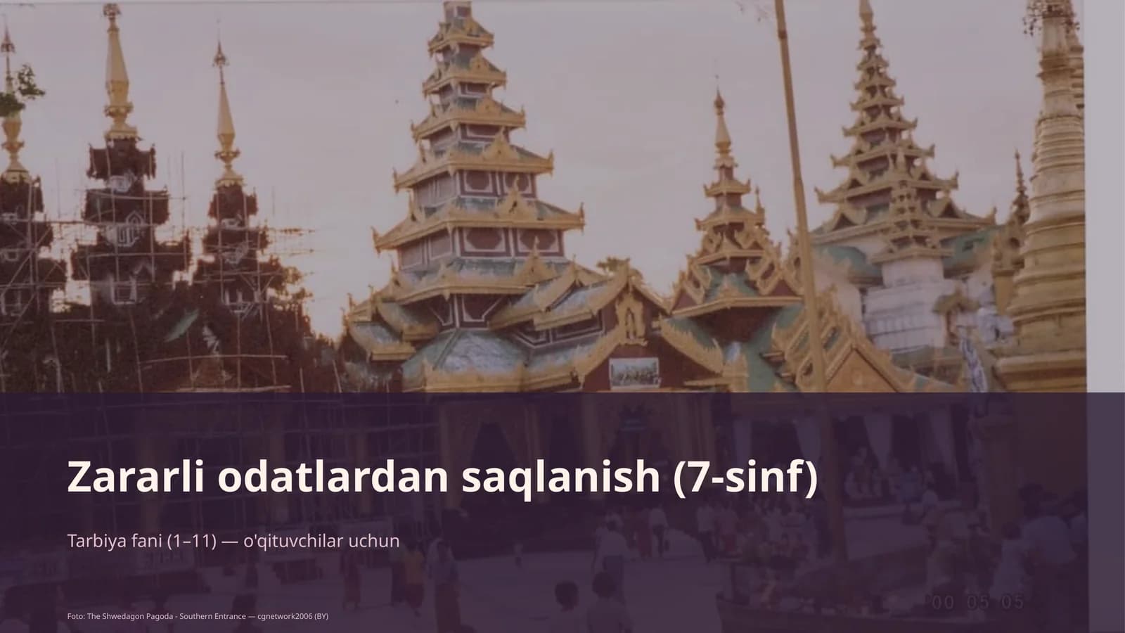 Zararli odatlardan saqlanish (7-sinf)