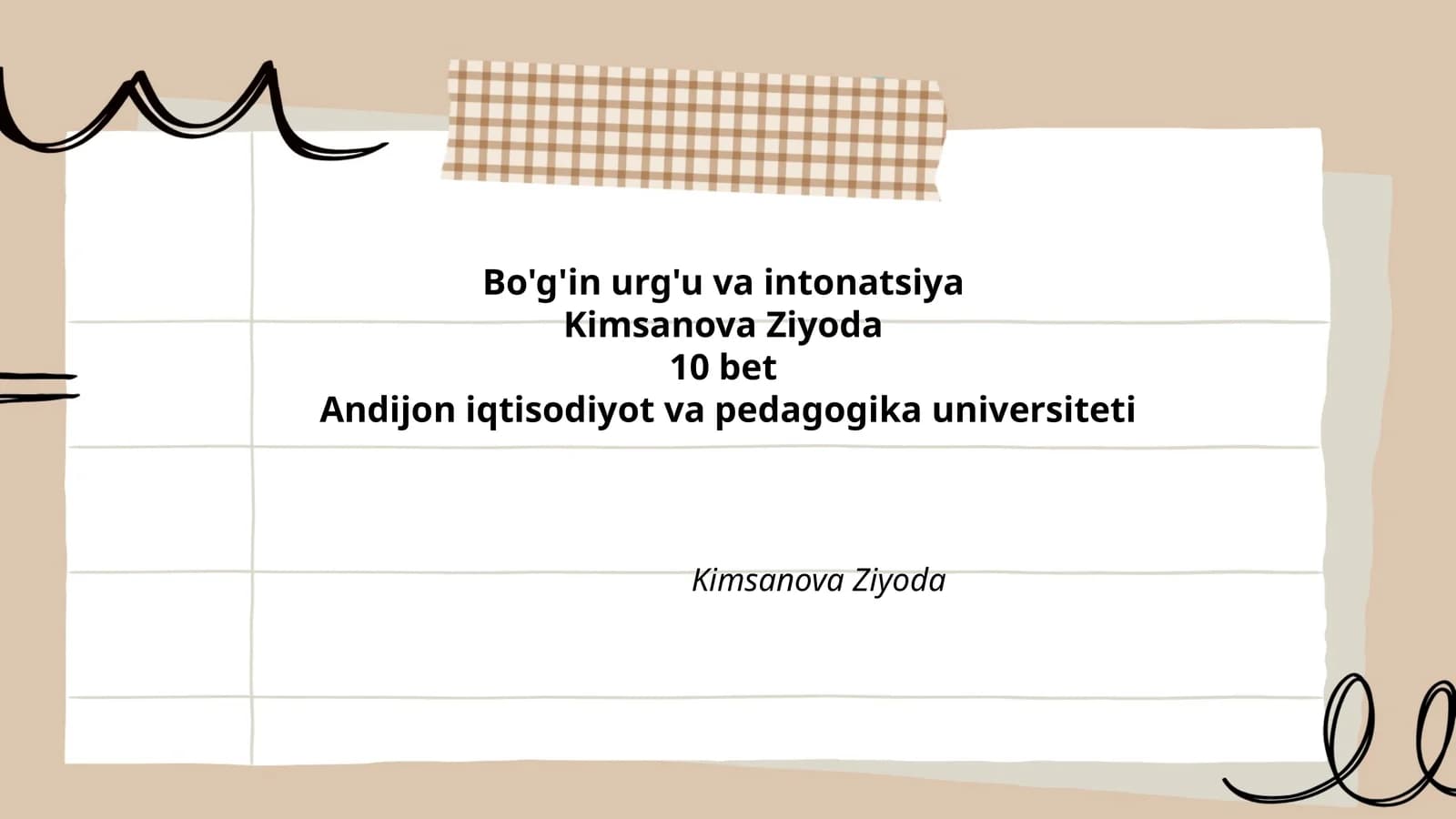 Bo'g'in urg'u va intonatsiya