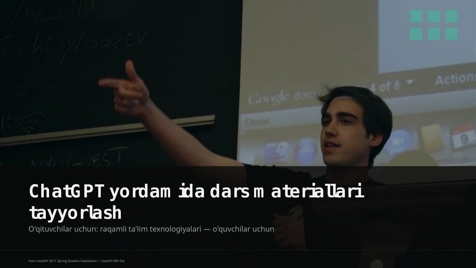 Dars materiallari tayyorlash