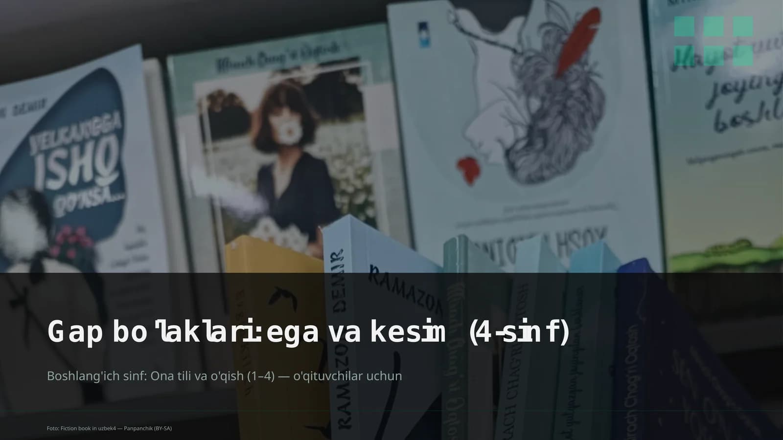 Gap bo'laklari: ega va kesim (4-sinf)
