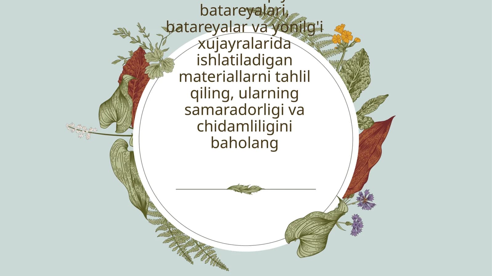 Quyosh batareyalari materiallari